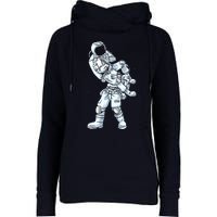 Galaxy BJJ Astronaut Tee Flying Armbar JiuJitsu Womens Funnel Neck Pullover Hood