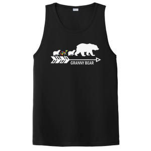 Granny Bear Autism Awareness Autism Granny Tees PosiCharge Competitor Tank