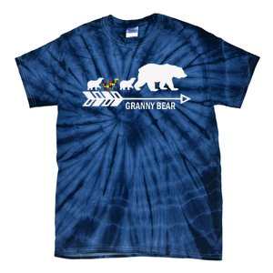 Granny Bear Autism Awareness Autism Granny Tees Tie-Dye T-Shirt