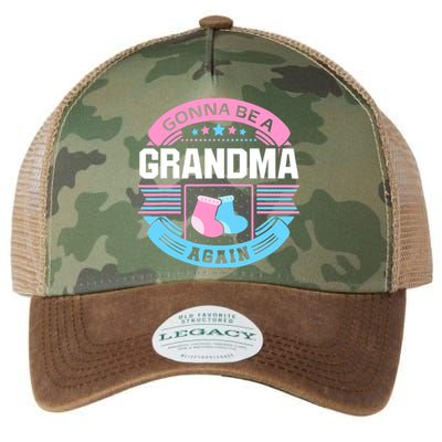 Gonna Be A Grandma Again Second Time Grandma Gifts Cute Legacy Tie Dye Trucker Hat