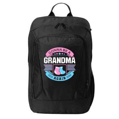 Gonna Be A Grandma Again Second Time Grandma Gifts Cute City Backpack