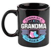 Gonna Be A Grandma Again Second Time Grandma Gifts Cute 11oz C Handle Ceramic Mug