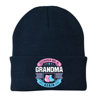 Gonna Be A Grandma Again Second Time Grandma Gifts Cute Knit Cap Winter Beanie