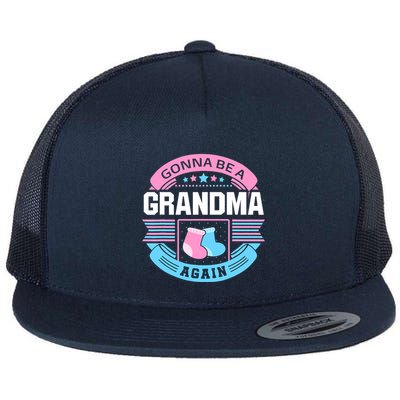 Gonna Be A Grandma Again Second Time Grandma Gifts Cute Flatbill Hat