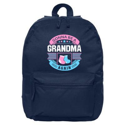 Gonna Be A Grandma Again Second Time Grandma Gifts Cute 16 in Basic Backpack