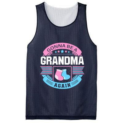 Gonna Be A Grandma Again Second Time Grandma Gifts Cute Mesh Reversible Basketball Jersey Tank