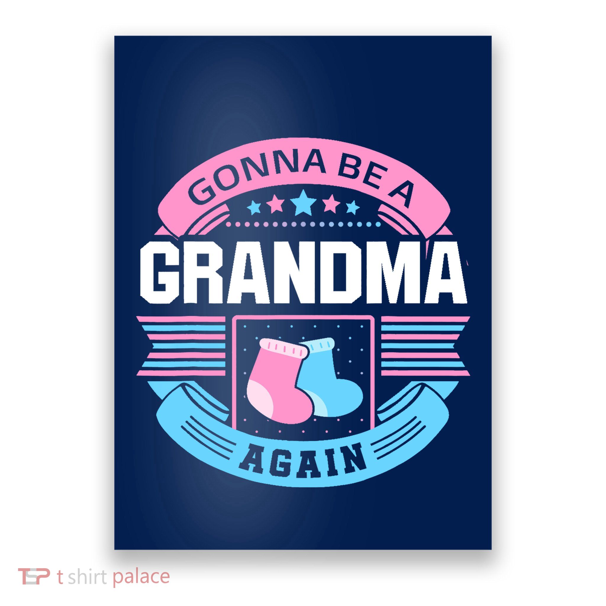 Gonna Be A Grandma Again Second Time Grandma Gifts Cute Poster