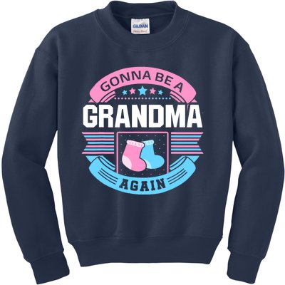 Gonna Be A Grandma Again Second Time Grandma Gifts Cute Kids Sweatshirt