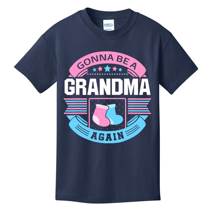 Gonna Be A Grandma Again Second Time Grandma Gifts Cute Kids T-Shirt