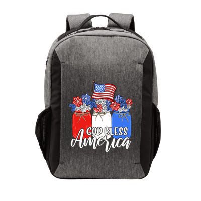 God Bless America Mason Jar Christian Vector Backpack