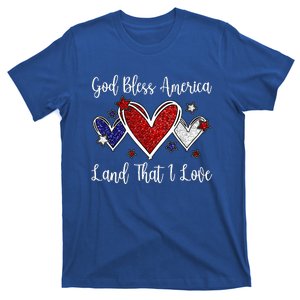 God Bless America For Women Cute Patriotic 4th Of July T-Shirt