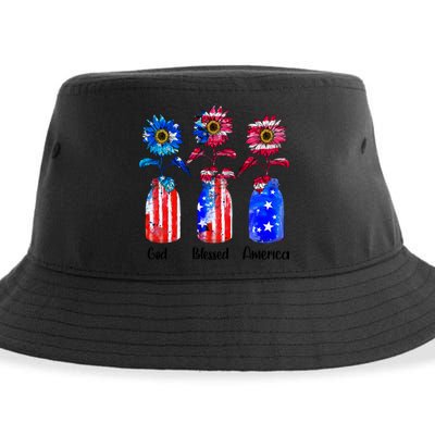 God Blessed America July 4th Sustainable Bucket Hat