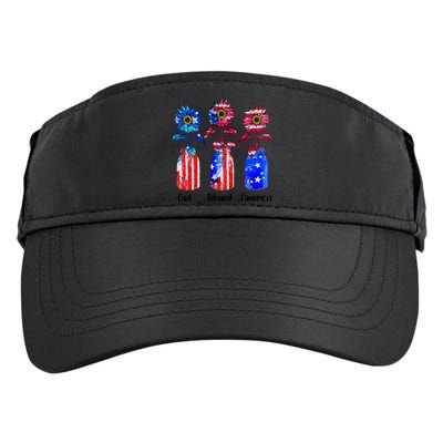 God Blessed America July 4th Adult Drive Performance Visor