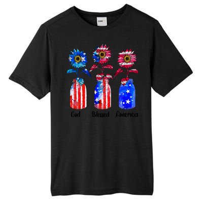 God Blessed America July 4th Tall Fusion ChromaSoft Performance T-Shirt