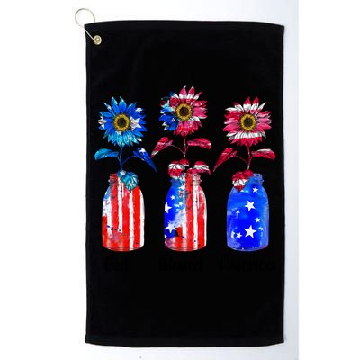 God Blessed America July 4th Golf Towel
