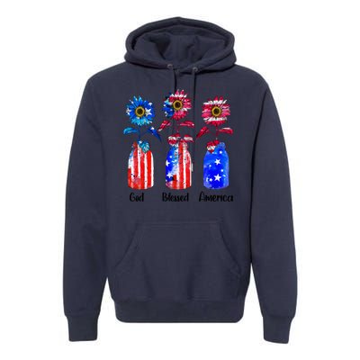 God Blessed America July 4th Premium Hoodie