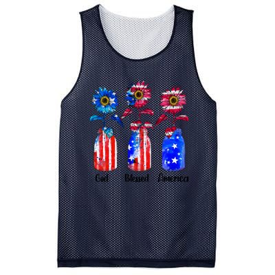 God Blessed America July 4th Mesh Reversible Basketball Jersey Tank