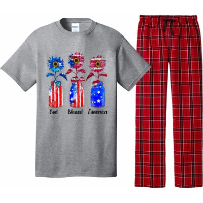 God Blessed America July 4th Pajama Set