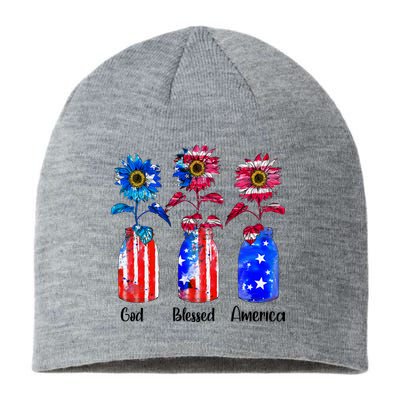 God Blessed America July 4th Sustainable Beanie
