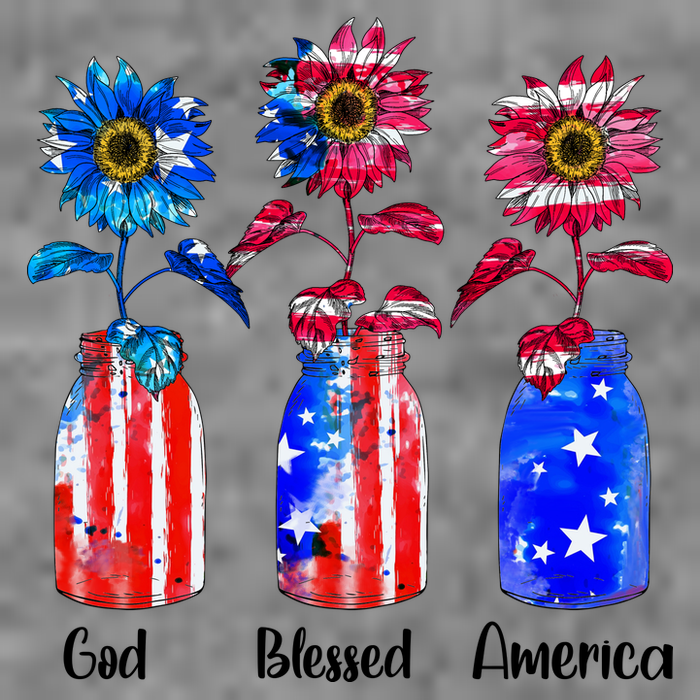 God Blessed America July 4th Womens T-Shirt