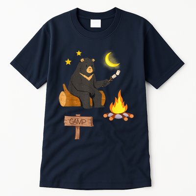 Grizzly Bear and Cartoon Bear Sarcastic Tee Tall T-Shirt