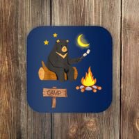 Grizzly Bear and Cartoon Bear Sarcastic Tee Coaster