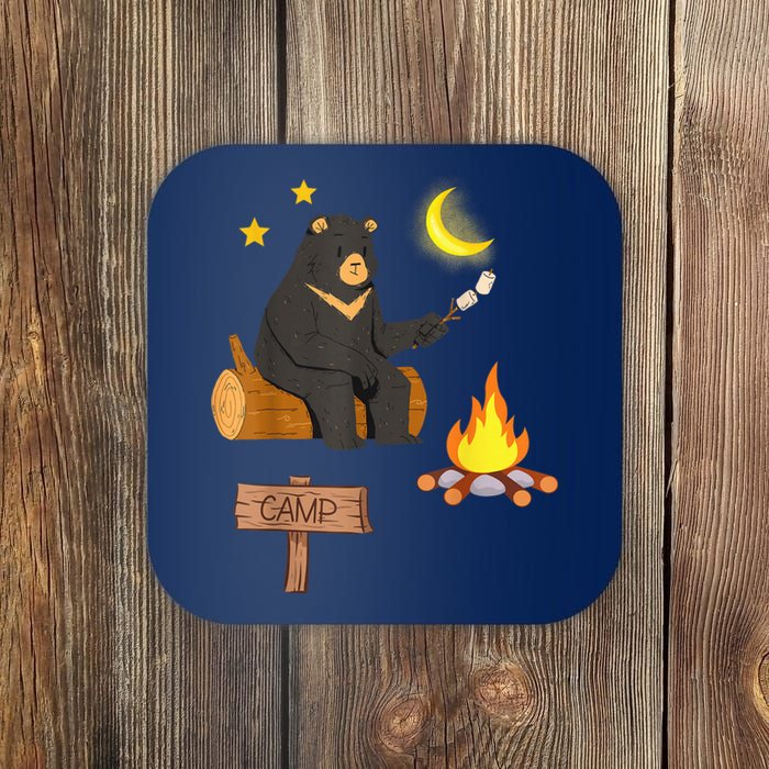 Grizzly Bear and Cartoon Bear Sarcastic Tee Coaster