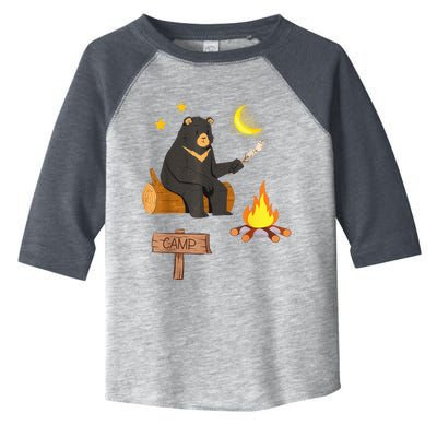 Grizzly Bear and Cartoon Bear Sarcastic Tee Toddler Fine Jersey T-Shirt