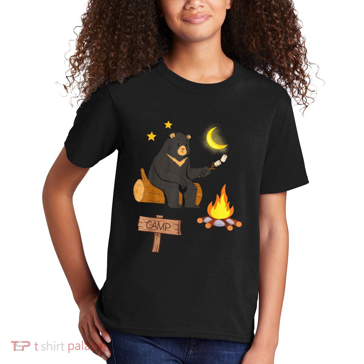 Grizzly Bear and Cartoon Bear Sarcastic Tee Kids T-Shirt