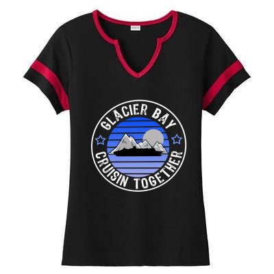 Glacier Bay Alaska Cruisin Together Family Or Group Ship Gift Ladies Halftime Notch Neck Tee