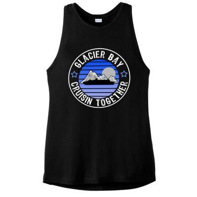 Glacier Bay Alaska Cruisin Together Family Or Group Ship Gift Ladies PosiCharge Tri-Blend Wicking Tank