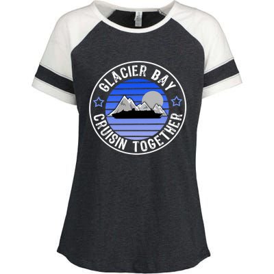 Glacier Bay Alaska Cruisin Together Family Or Group Ship Gift Enza Ladies Jersey Colorblock Tee