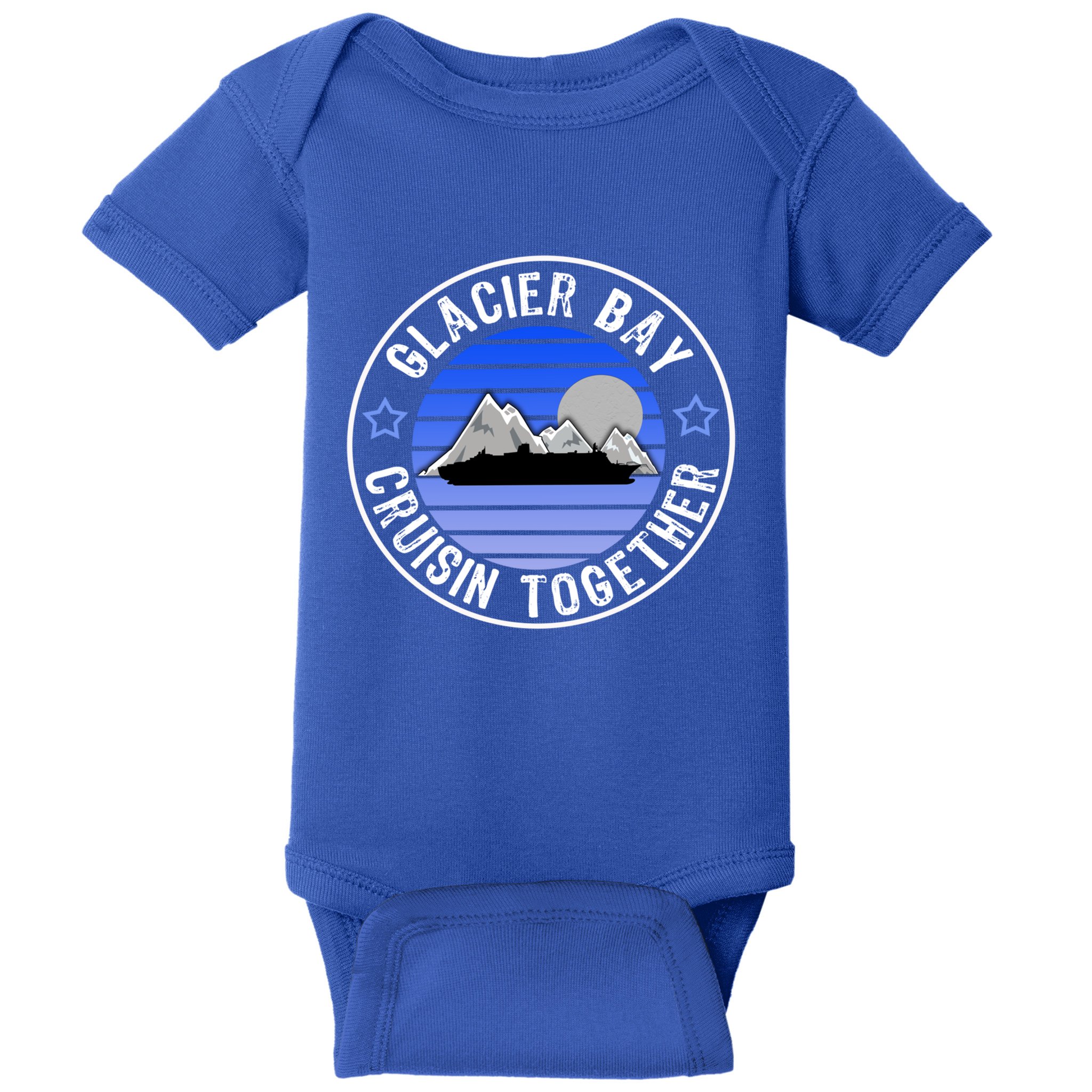 Glacier Bay Alaska Cruisin Together Family Or Group Ship Gift Baby Bodysuit