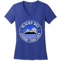 Glacier Bay Alaska Cruisin Together Family Or Group Ship Gift Women's V-Neck T-Shirt