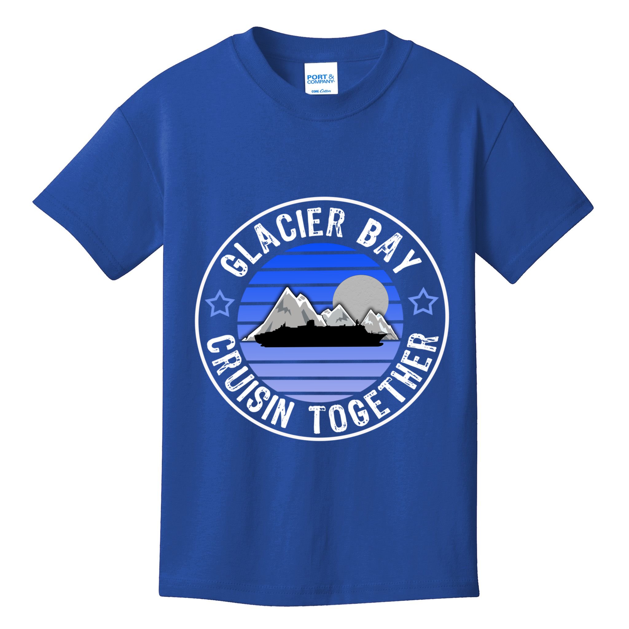Glacier Bay Alaska Cruisin Together Family Or Group Ship Gift Kids T-Shirt