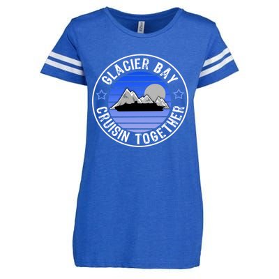 Glacier Bay Alaska Cruisin Together Family Or Group Ship Gift Enza Ladies Jersey Football T-Shirt