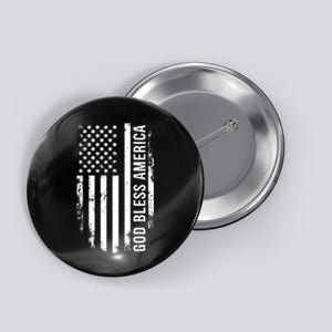 God Bless America Us Flag Cool Gift Button