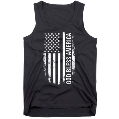 God Bless America Us Flag Cool Gift Tank Top