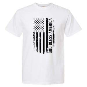 God Bless America Us Flag Cool Gift Garment-Dyed Heavyweight T-Shirt