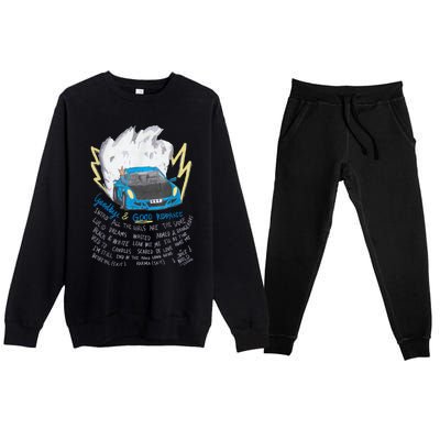 Good Bye And Good Riddance Premium Crewneck Sweatsuit Set