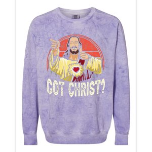 Got Buddy A Christ Christmas Cool Jesus Religious Christian Colorblast Crewneck Sweatshirt