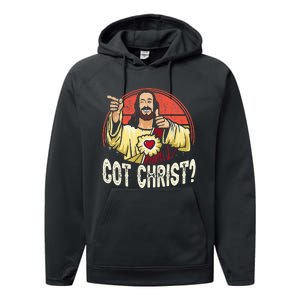 Got Buddy A Christ Christmas Cool Jesus Religious Christian Performance Fleece Hoodie