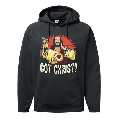 Got Buddy A Christ Christmas Cool Jesus Religious Christian Performance Fleece Hoodie