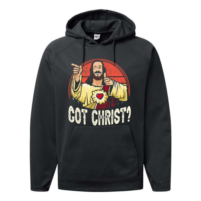 Got Buddy A Christ Christmas Cool Jesus Religious Christian Performance Fleece Hoodie