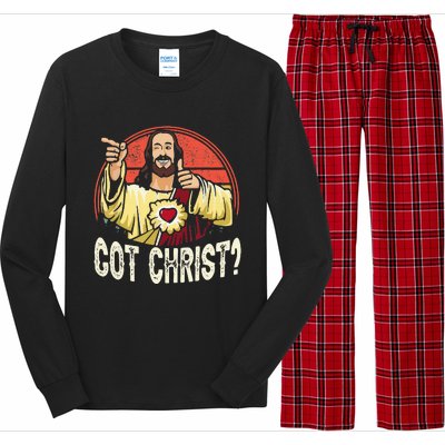 Got Buddy A Christ Christmas Cool Jesus Religious Christian Long Sleeve Pajama Set