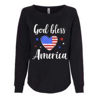 God bless america for patriotic Independence day 4th of July Womens California Wash Sweatshirt