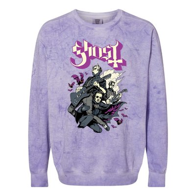 Ghost – Bats And Band Colorblast Crewneck Sweatshirt