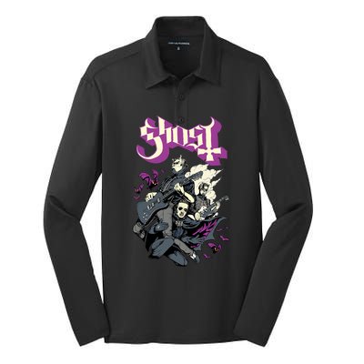 Ghost – Bats And Band Silk Touch Performance Long Sleeve Polo