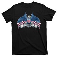 God Bless America Patriotic American Eagle USA Flag T-Shirt