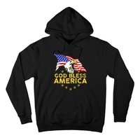 God Bless America Patriotic Bald Eagle United States Hoodie